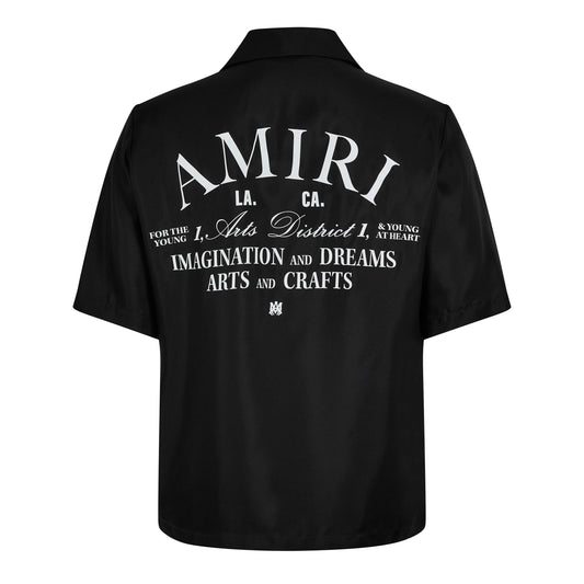 Amiri Silk Art District Black Shirt
