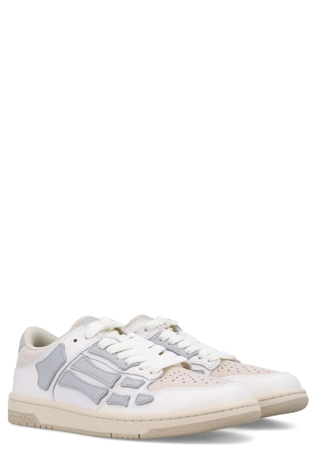 Amiri Skel Top Low Bone White