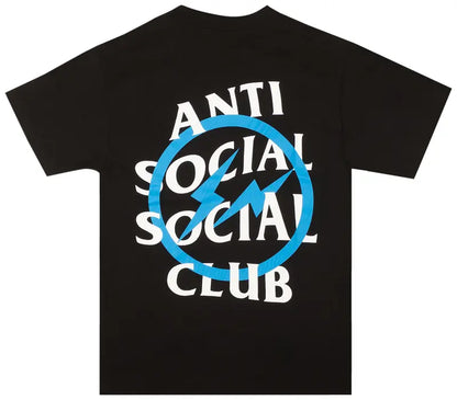 Anti Social Social Club X Fragment Blue Bolt Tee (Fw19) Black