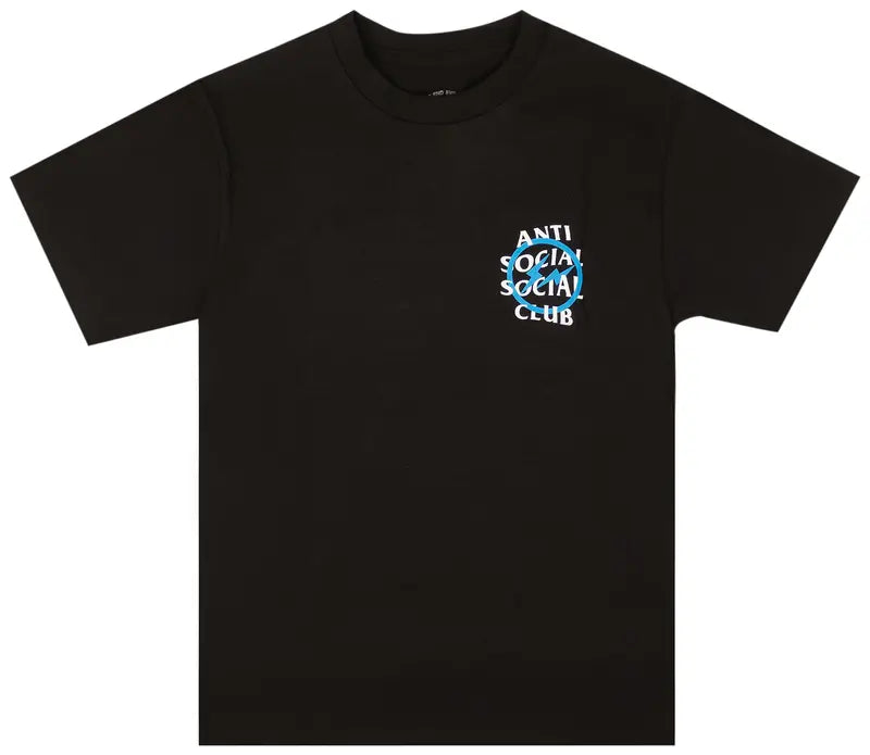 Anti Social Social Club X Fragment Blue Bolt Tee (Fw19) Black
