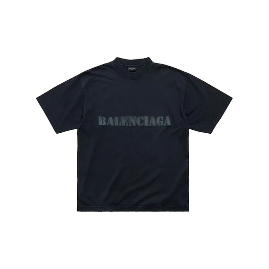 Balenciaga Stencil Logo Tee Black