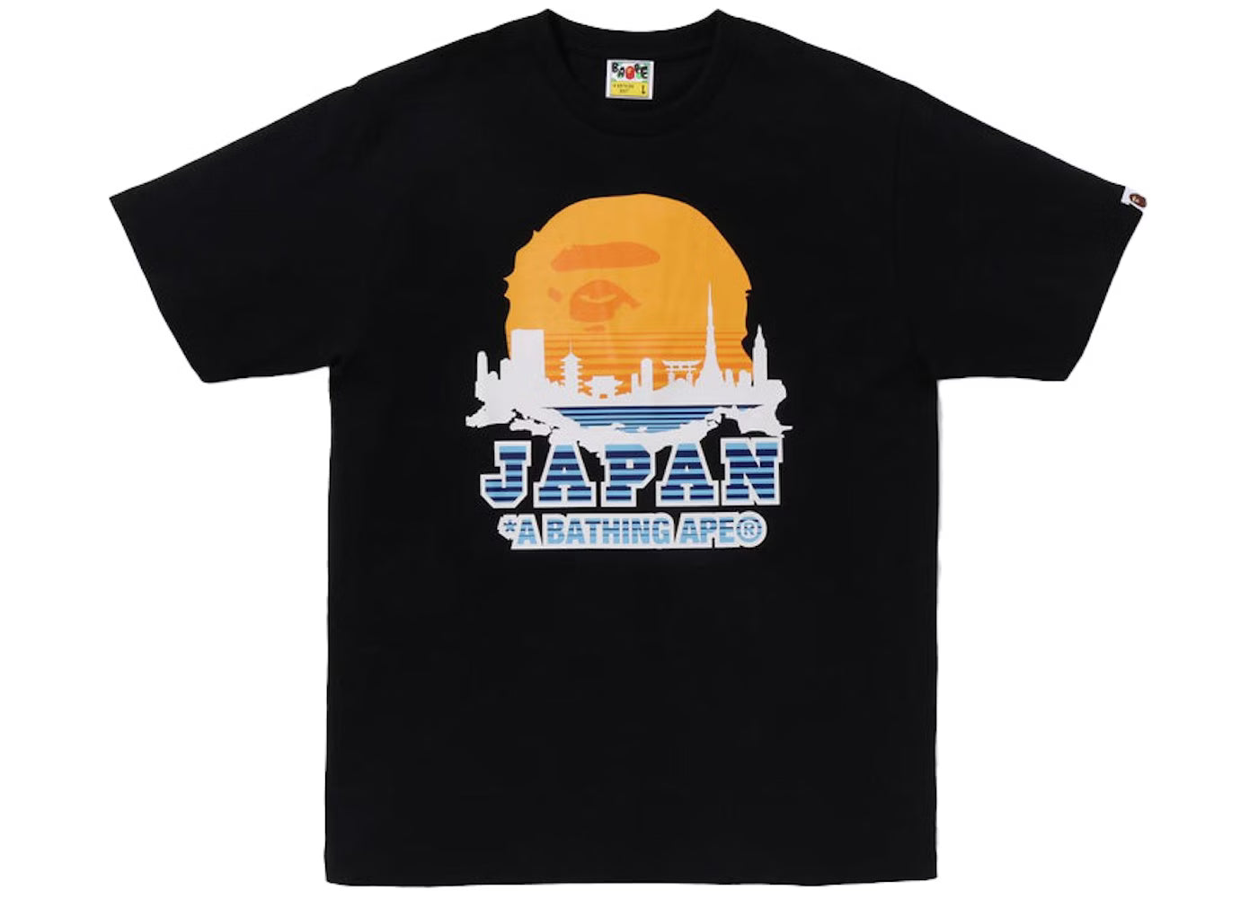 BAPE Japan Silhouette Tee Black