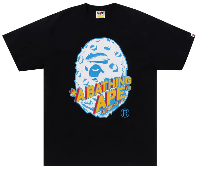 BAPE Moon Ape Head Tee Black