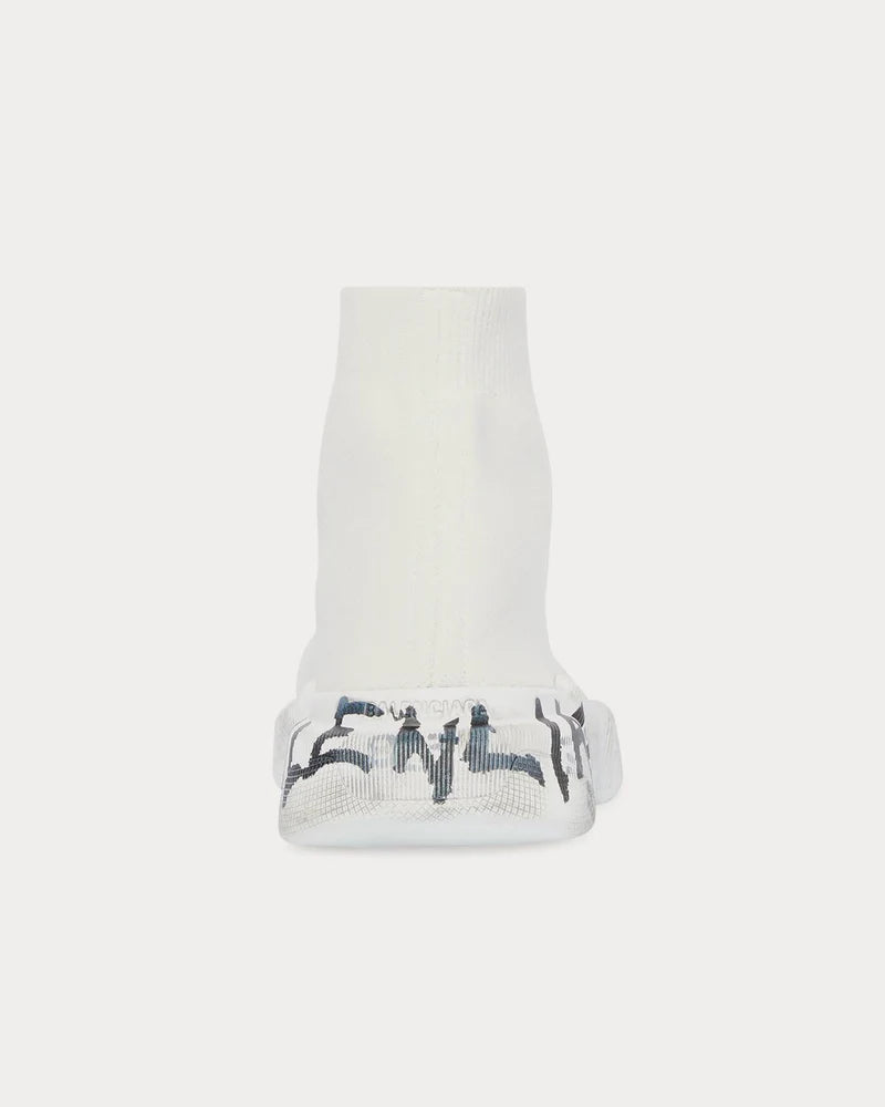Balenciaga Speed 2.0 Graffiti Recycled Knit White (Women's)