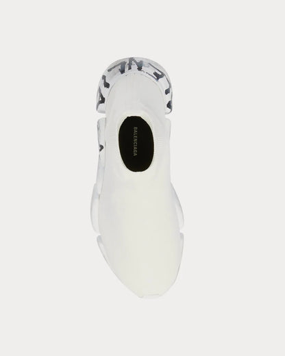 Balenciaga Speed 2.0 Graffiti Recycled Knit White (Women's)