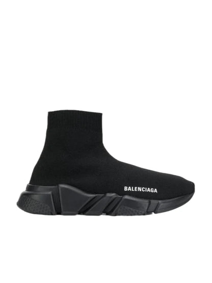 Balenciaga Speed Lt Recycled Knit Sole Monoc Black