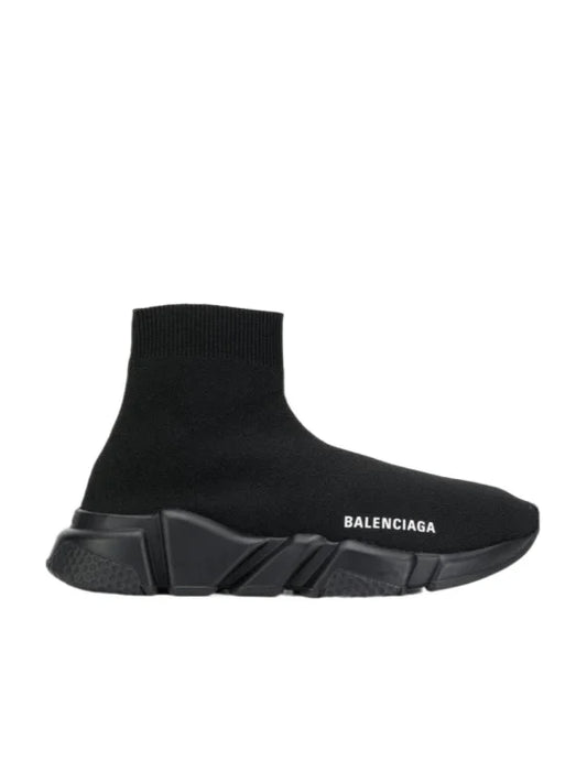 Balenciaga Speed Lt Recycled Knit Sole Monoc Black