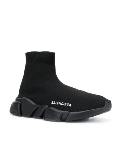 Balenciaga Speed Lt Recycled Knit Sole Monoc Black