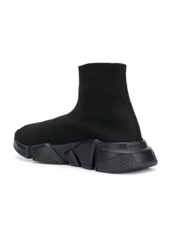 Balenciaga Speed Lt Recycled Knit Sole Monoc Black
