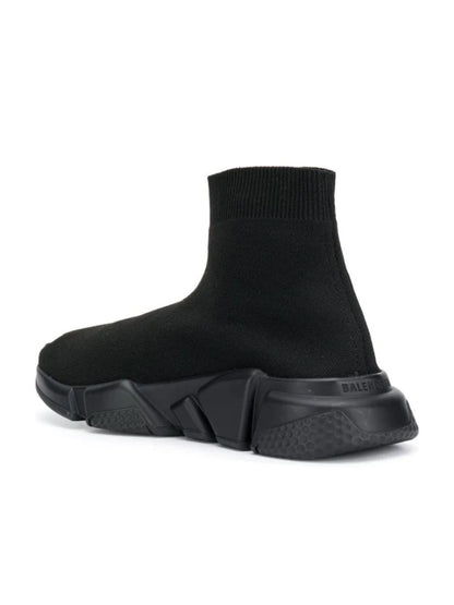 Balenciaga Speed Lt Recycled Knit Sole Monoc Black
