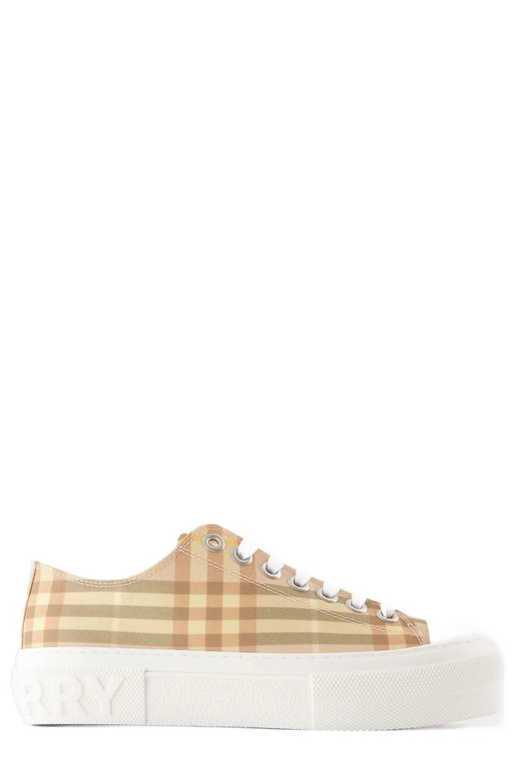 Burberry Low Top Check Sneaker Teacup