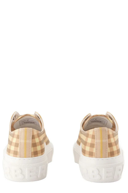 Burberry Low Top Check Sneaker Teacup