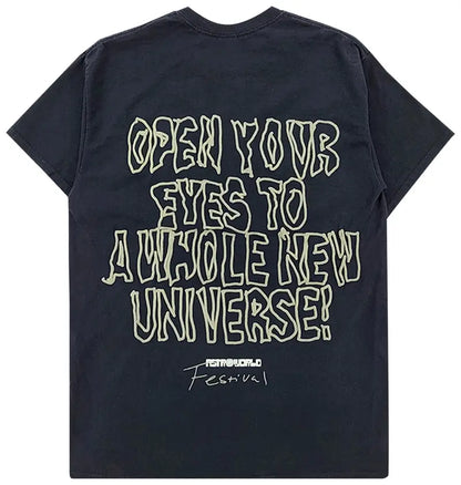 Cactus Jack By Travis Scott Starry Eyed Tee Black