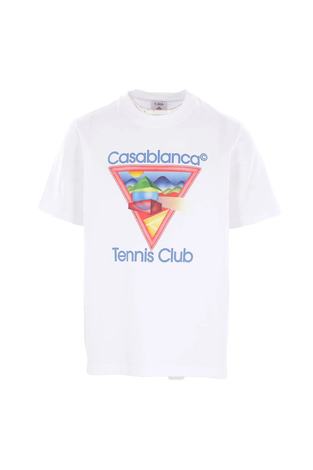 Casa Blanca Tennis Club Icon Printed White T-Shirt