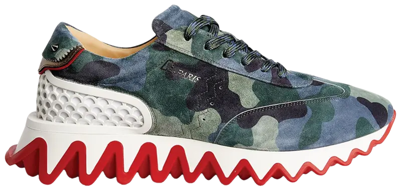 Christian Louboutin Loubishark Flat 'Blue Green Camo'