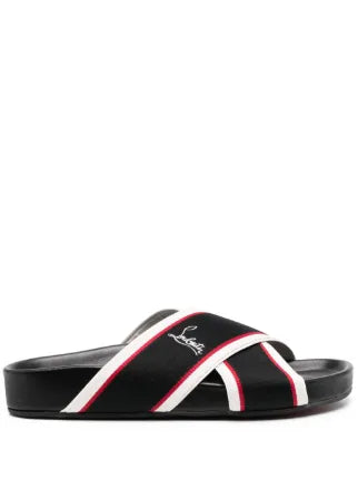 Christian Louboutin Hot Cross Bizz Slides