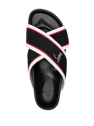 Christian Louboutin Hot Cross Bizz Slides