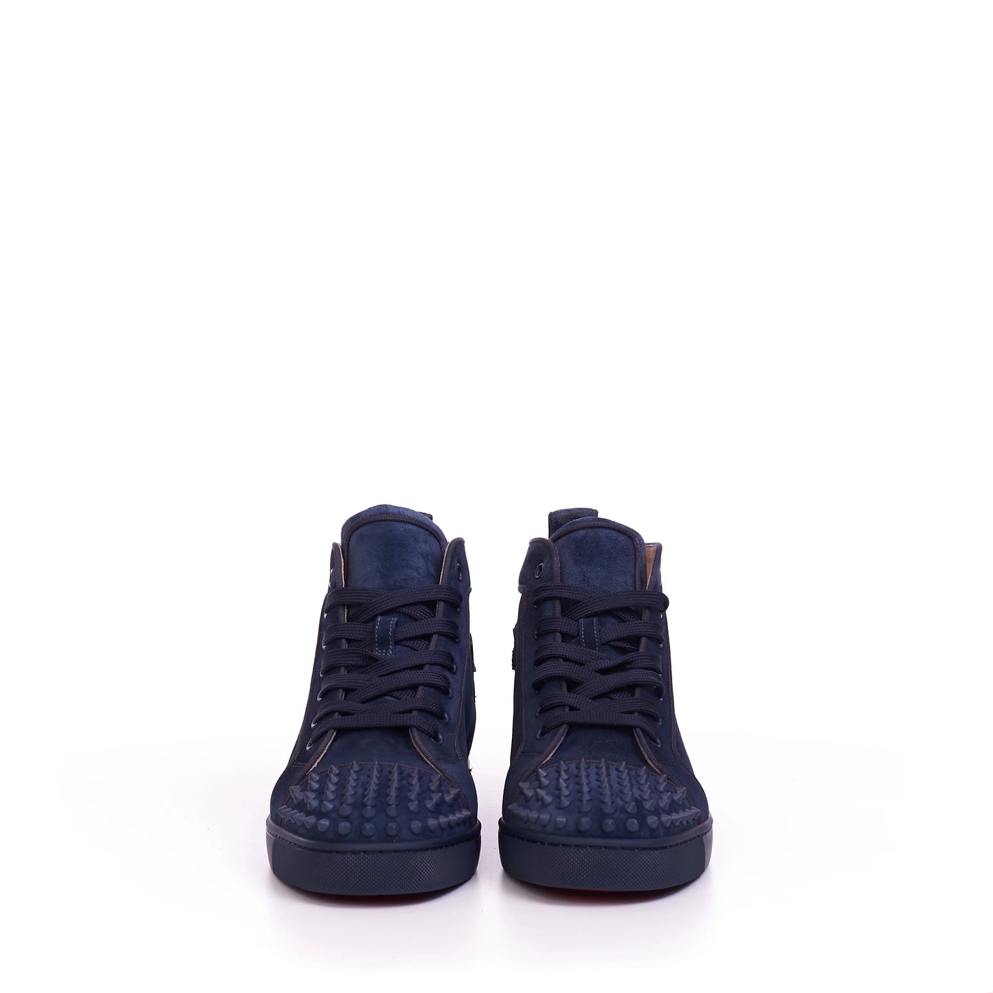 Christian Louboutin Orlato Blue Suede Lou Spikes High