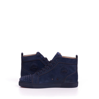 Christian Louboutin Orlato Blue Suede Lou Spikes High