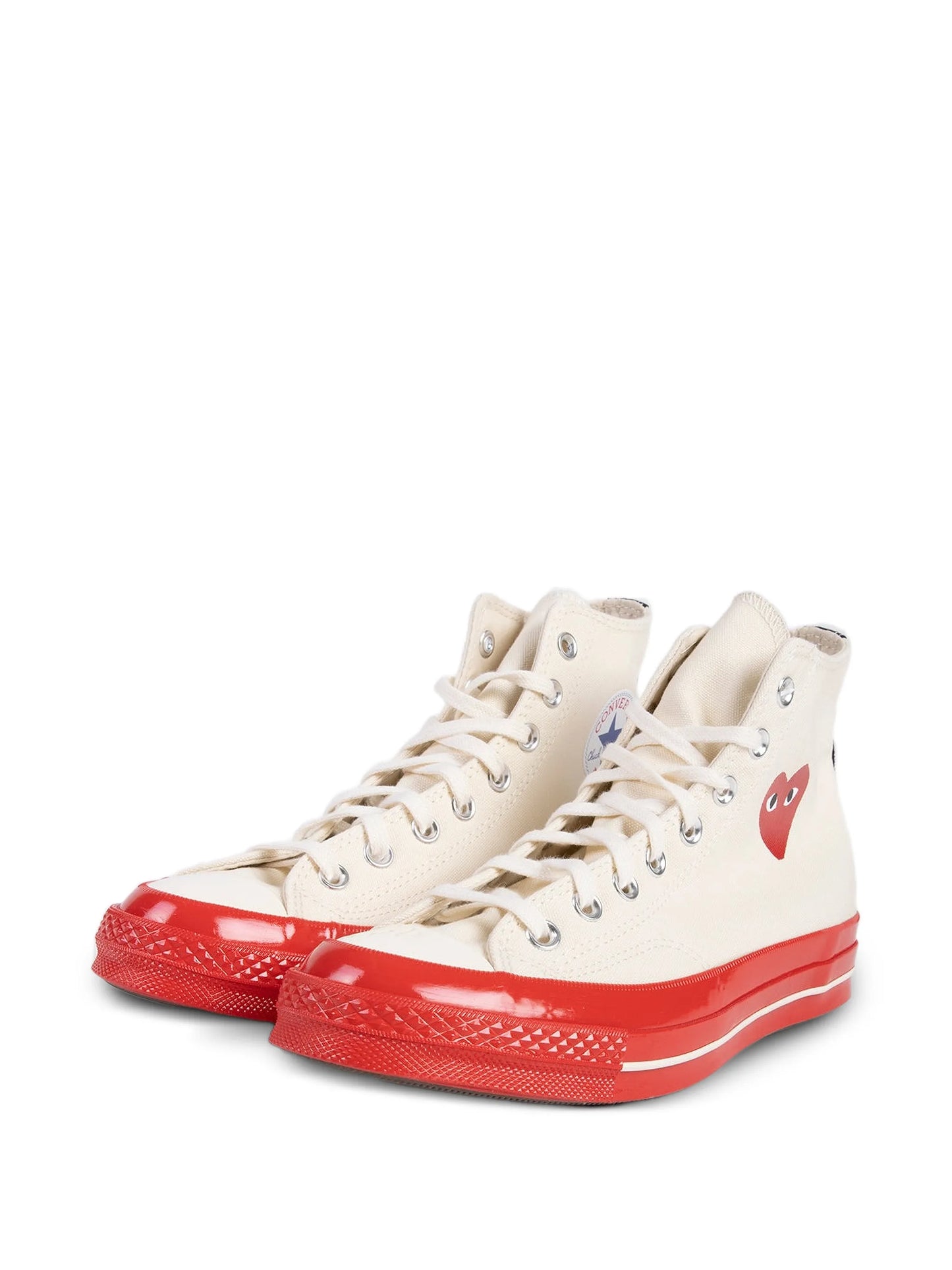 Converse Chuck Taylor All Star 70 Hi Comme Des Garcons Play Egret Red Midsole