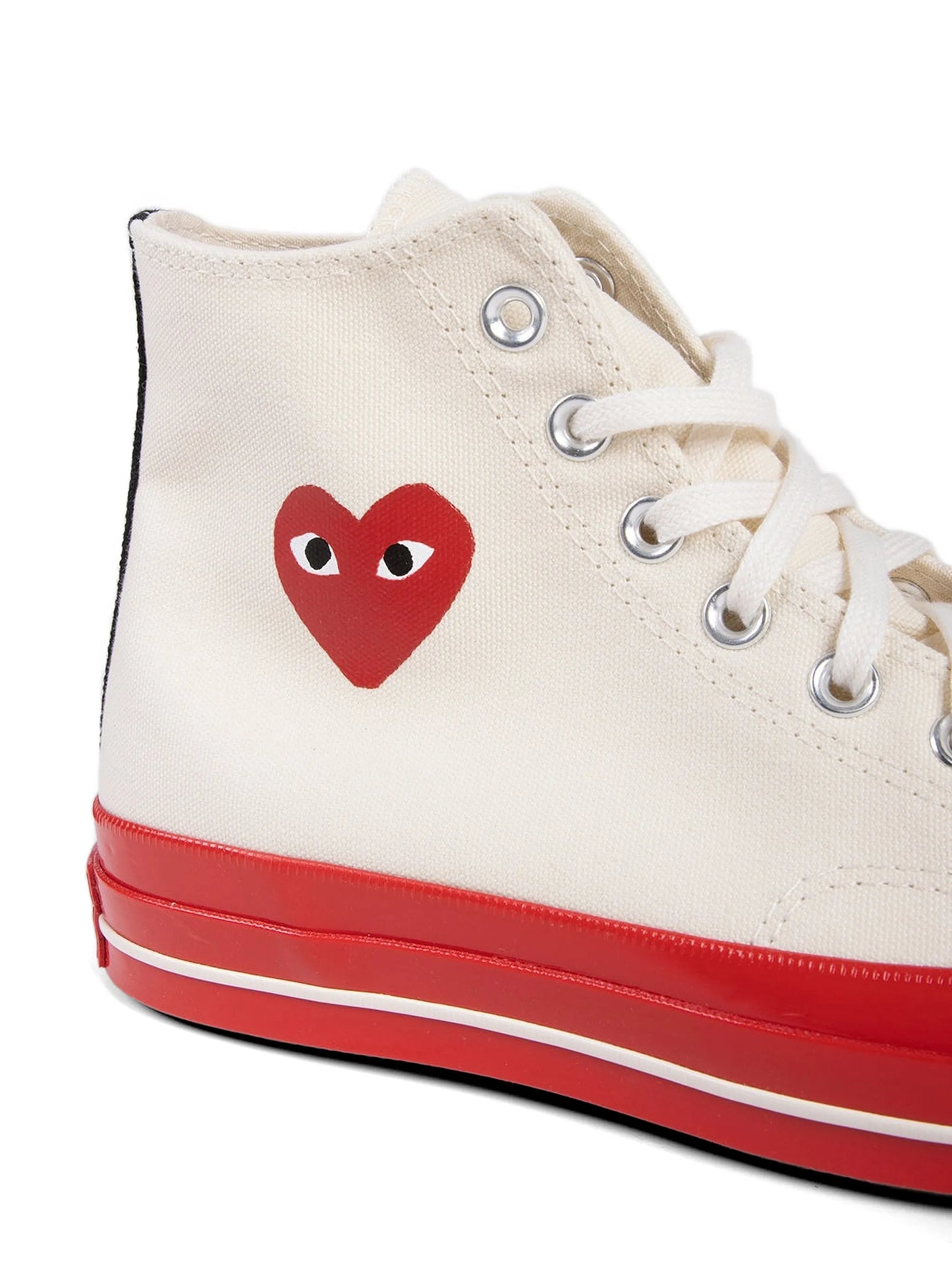 Converse Chuck Taylor All Star 70 Hi Comme Des Garcons Play Egret Red Midsole