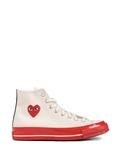 Converse Chuck Taylor All Star 70 Hi Comme Des Garcons Play Egret Red Midsole
