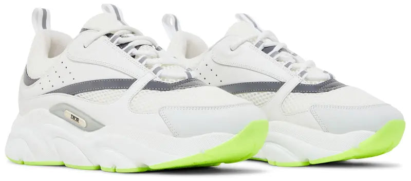 Dior B22 White Silver Fluo Green