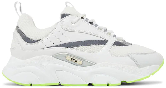 Dior B22 White Silver Fluo Green