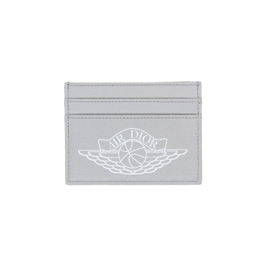 Dior X Jordan Wings Card Holder (4 Card Slot) Grey