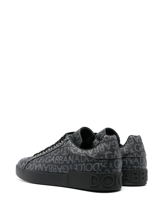 Dolce & Gabbana Portofino Allover Logo Black