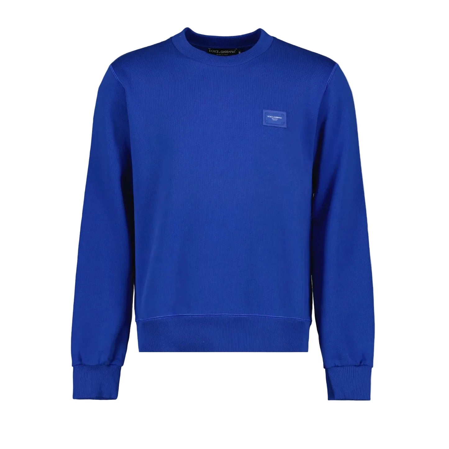 Dolce & Gabbana Crewneck Blue Plaque
