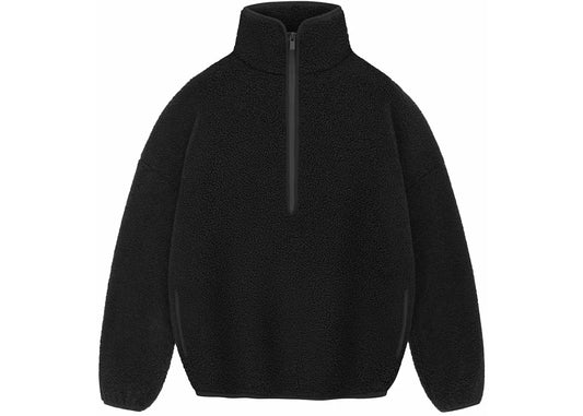 Fear Of God Athletics Polar Fleece Hike Half Zip Black