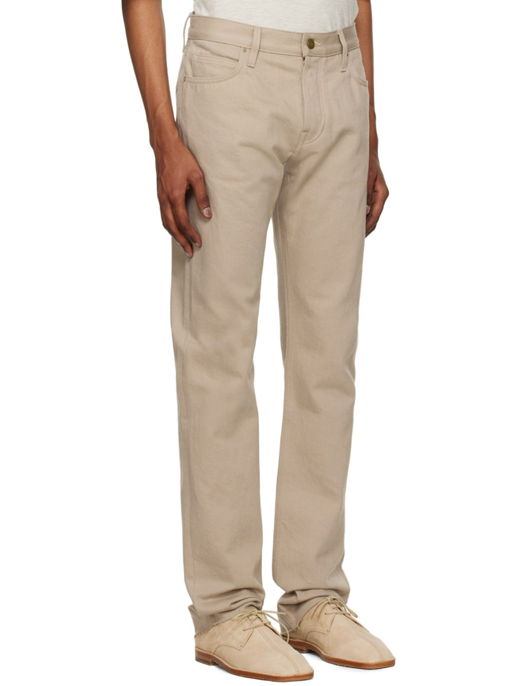 Fear Of God Taupe Five Pockets Brown Denim