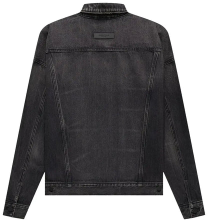 Fear Of God Denim Jacket Ash Grey Long Black