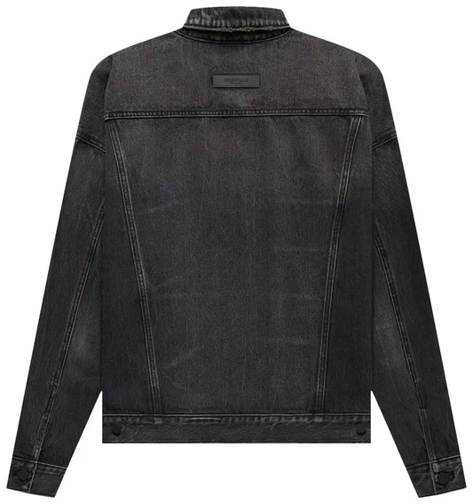 Fear Of God Denim Jacket Ash Grey Long Black