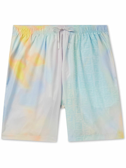 Fendi FF Watercolor Swim Shorts