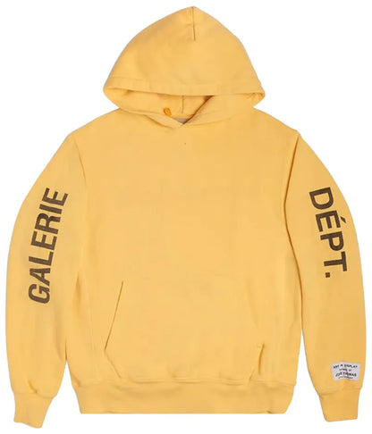 Gallery Dept Art That Kills Reversible Logo Hoodie Yellow