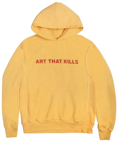 Gallery Dept Art That Kills Reversible Logo Hoodie Yellow