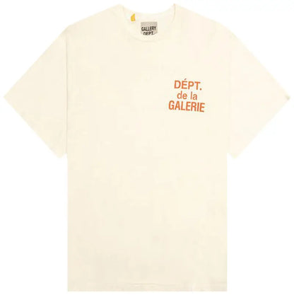 Gallery Dept French T-Shirt Cream/Orange