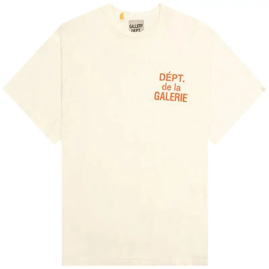Gallery Dept French T-Shirt Cream/Orange