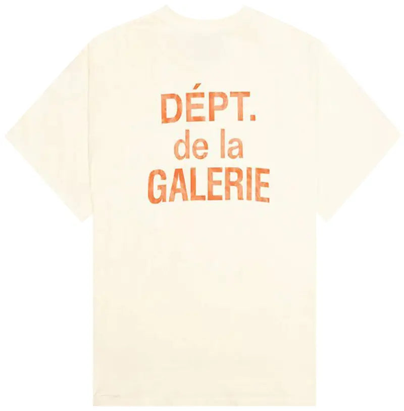 Gallery Dept French T-Shirt Cream/Orange