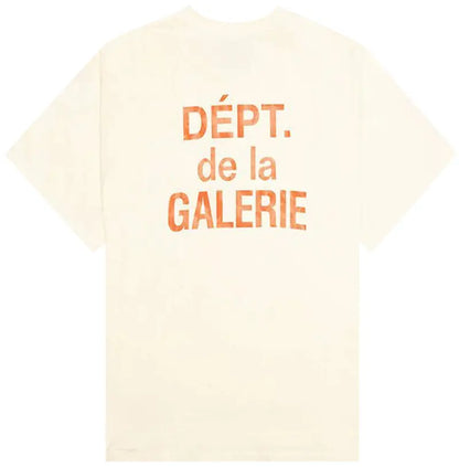Gallery Dept French T-Shirt Cream/Orange