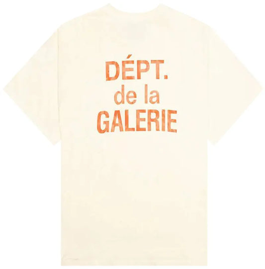 Gallery Dept French T-Shirt Cream/Orange