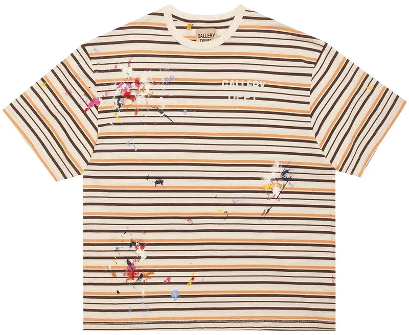 Gallery Dept Nelson Striped Tee White Graffiti