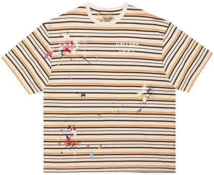Gallery Dept Nelson Striped Tee White Graffiti