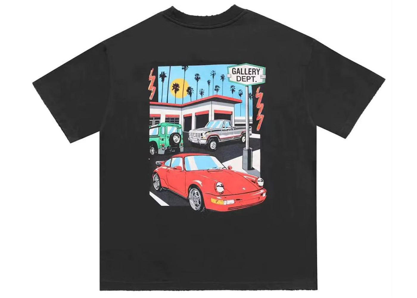 Gallery Dept Drive Thru Boxy Fit T-Shirt Black