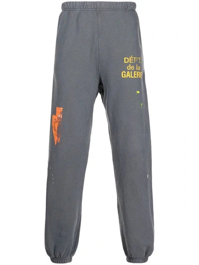 Obscuro Gallery Dept Paint Splatter Detail Track Pants Gray