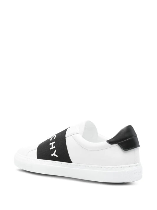 Givenchy White Sneaker With Black Logo Strap