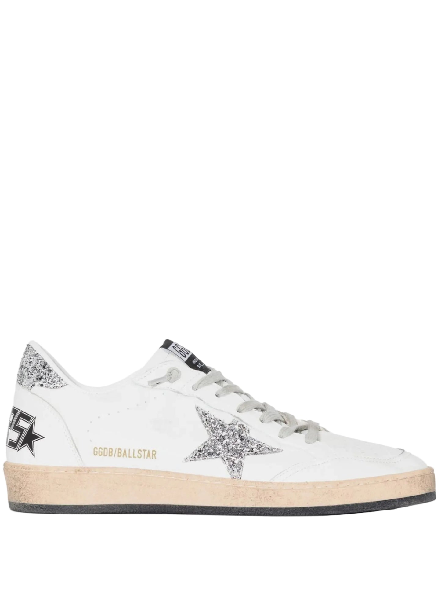 Golden Goose Ball-Star Nappa Upper and Spur Glitter Star and Heel