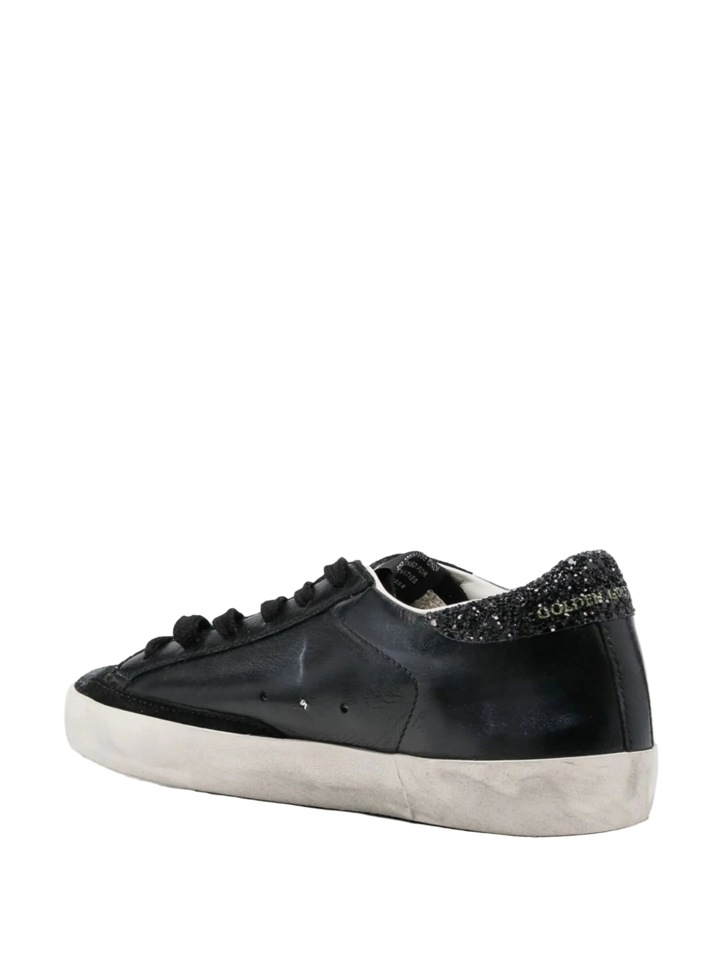 Golden Goose Super-Star Classic with Glitter Heel Tab Black